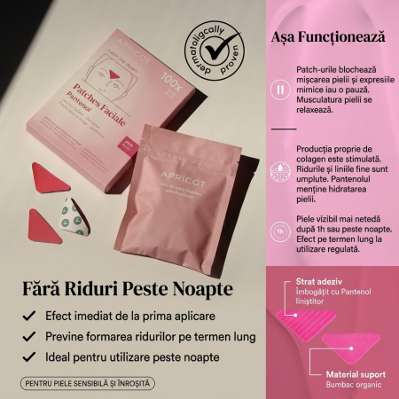Plasturi APRICOT cu Panthenol pentru Ten Sensibil și Calmare – 100 buc. [2]