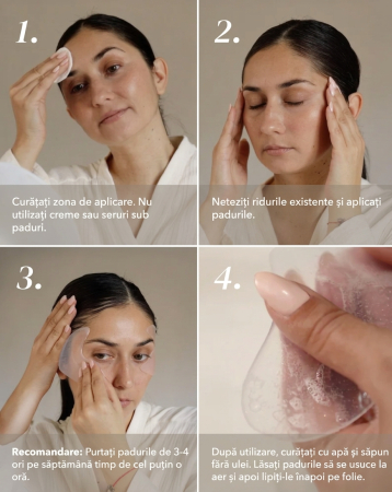 Plasturi Antirid APRICOT pentru Ochi și Tâmple cu Aloe Vera, Silicon Medical, 2 Bucăți, 30 Aplicări [4]
