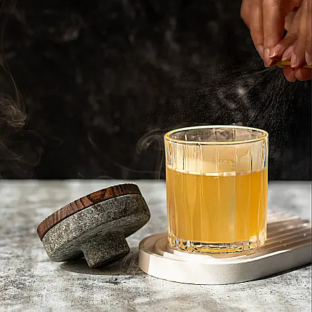 Set Cadou pentru Afumarea Cocktailurilor R.O.C.K.S. cu Smoker din Granit [5]