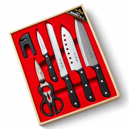 Atelierul de Gătit - Set 6 Piese Cuțite de Bucătărie Chen Kenichi
