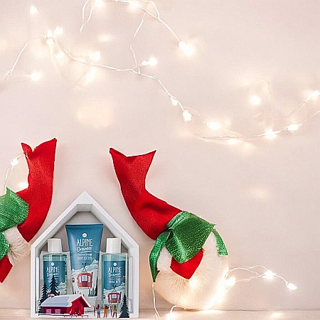 Set Cadou Crăciun Accentra Alpine Coziness în Cutie de Lemn Tip Căsuță [1]