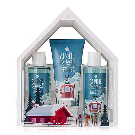 Cadouri pentru El - Set Cadou Crăciun Accentra Alpine Coziness în Cutie de Lemn Tip Căsuță