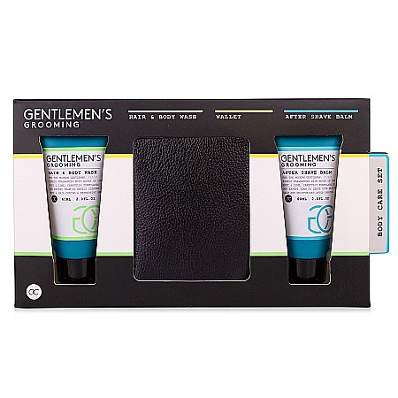Cadouri pentru El - Set Cadou Bărbați Accentra Gentlemen's Grooming, Gel 2în1, After Shave și Portofel