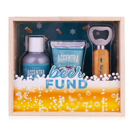 Noutăți - Set Cadou Accentra MEN'S COLLECTION WINTER EDITION în Cutie din Lemn