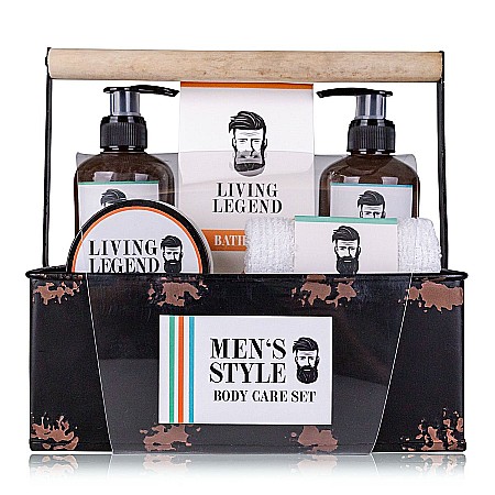 Cadouri - Set Cadou Bărbați Accentra Men's Style – 5 Piese în Coș Metalic