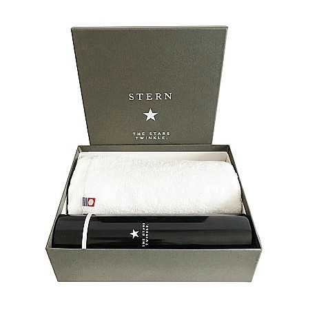 Textile Fine - Set Cadou Prosop de Față Premium și Sticlă Vacuum