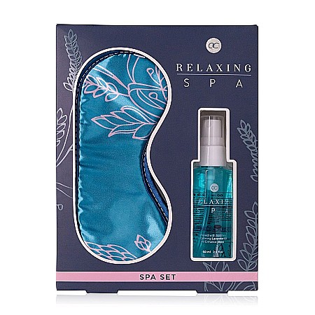 Cadouri pentru Ea - Set Cadou Accentra Relaxing Spa cu Spray Pernă și Mască de Dormit