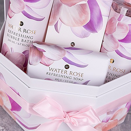 Set Cadou Femei Accentra Water Rose, 4 Produse pentru Baie, Parfum de Trandafir [2]