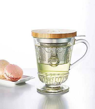 Pahar Ceai cu Infuzor Versailles La Rochère, Inox și Bambus, 270 ml [3]