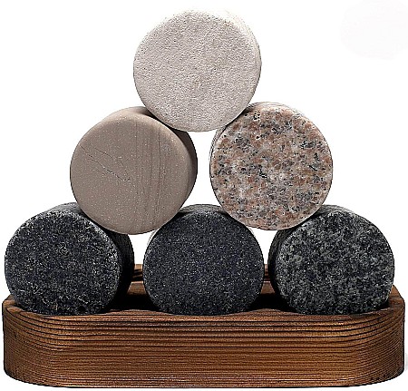 Set Cadou Pahare Whisky R.O.C.K.S. Signature cu Pietre din Granit [2]