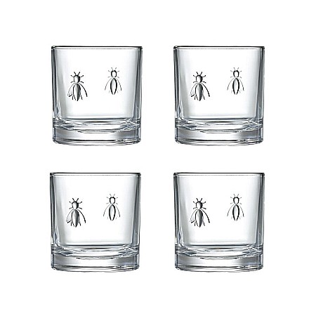 Acasă & Răsfăț - Set 4 Pahare Whisky Abeille La Rochère 320 ml