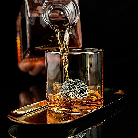 Set Cadou Pahare Whisky R.O.C.K.S. cu Pietre din Granit [4]
