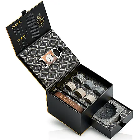 Mixologie & Bar - Set Cadou Accesorii Whisky R.O.C.K.S. The Gentleman’s Set