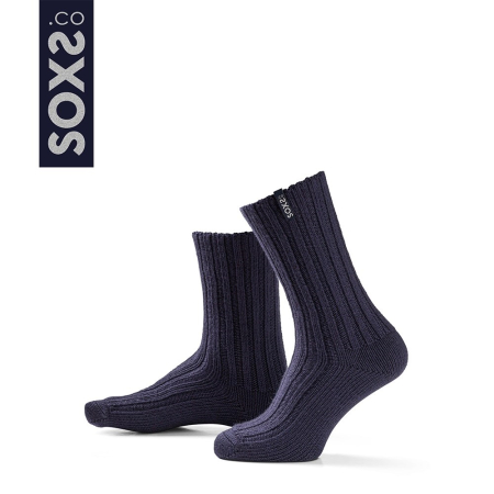 Șosete cu Personalitate - Șosete din Lână SOXS Streetwear pentru Bărbați, Albastre, Mărimea 42–46