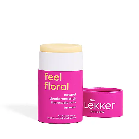 Prospețime & Protecție - Deodorant Stick Natural The Lekker Company Feel Floral Lavandă 40 g