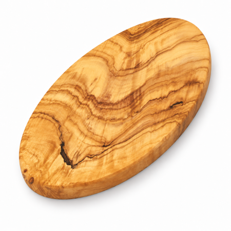 Acasă & Răsfăț - Tocător Rustic Oval din Lemn de Măslin aprox. 30 cm