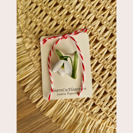 Mărțișoare - Brosa Ghiocel