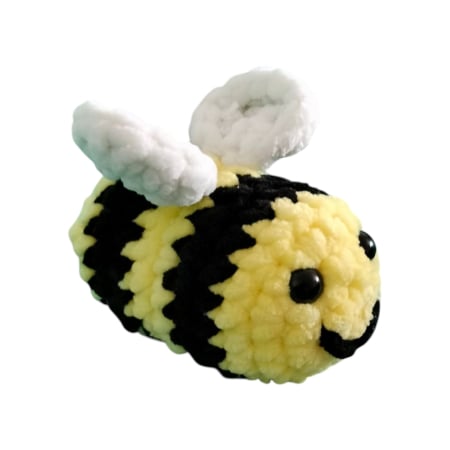 Jucarii de catifea - Albinute crosetate