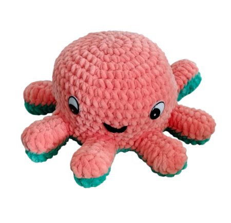 Jucarii de catifea - Caracatita reversibila crosetata