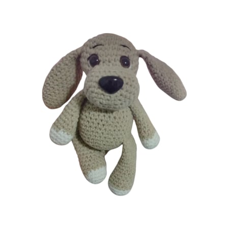 Jucarii de bumbac - Catelus crosetat