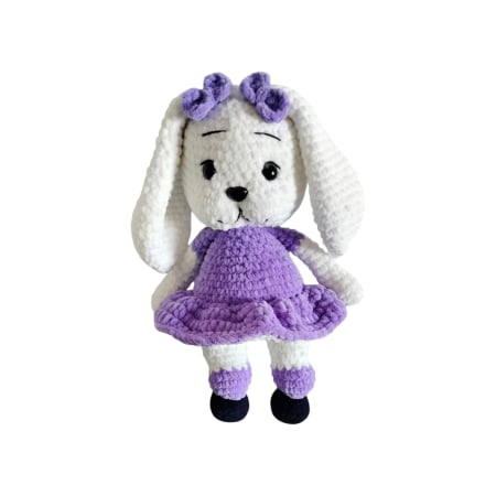 Paste - Iepuras de catifea crosetat