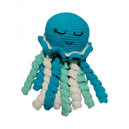 Jucarii de bumbac - Meduza crosetata