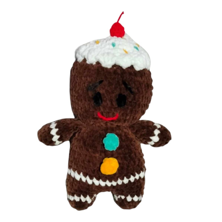 Craciun - Omulet de turta dulce cu cacao, crosetat