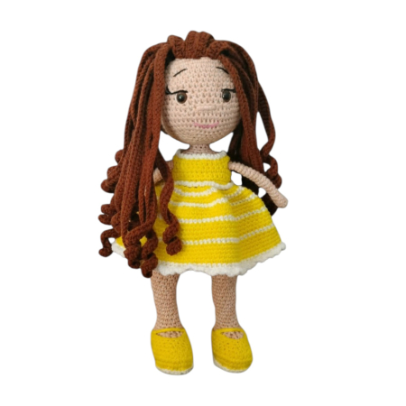 Jucarii de bumbac - Papusa Emma crosetata