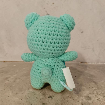 Ursulet crosetat handmade pentru bebelusi si copii, jucarie amigurumi din bumbac, cadou copil, 11 cm [2]
