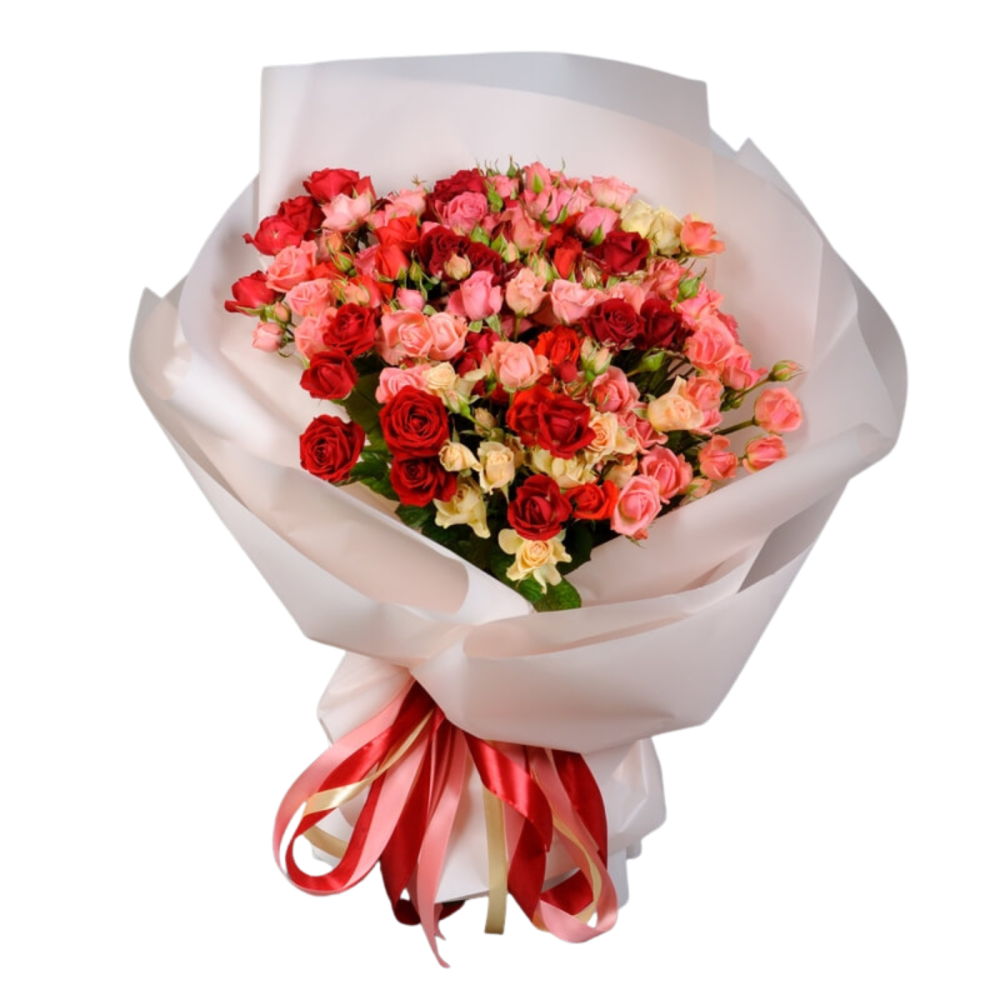 Buchet minirosa multicolore [1]
