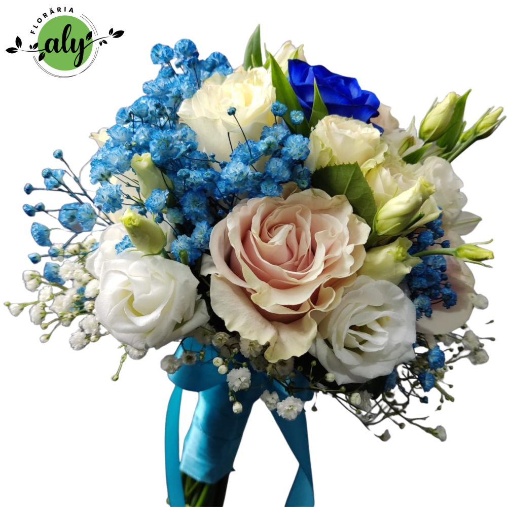 Buchet cununie cu trandafiri, lisianthus, gypsophila [2]