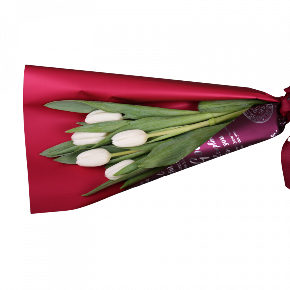 Buchet elegant cu lalele albe [2]