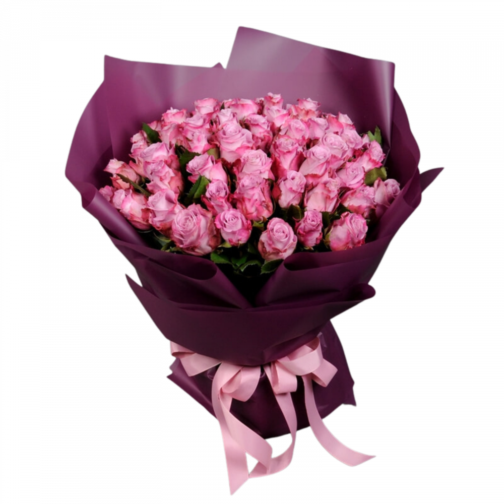 Buchet trandafiri mov [1]