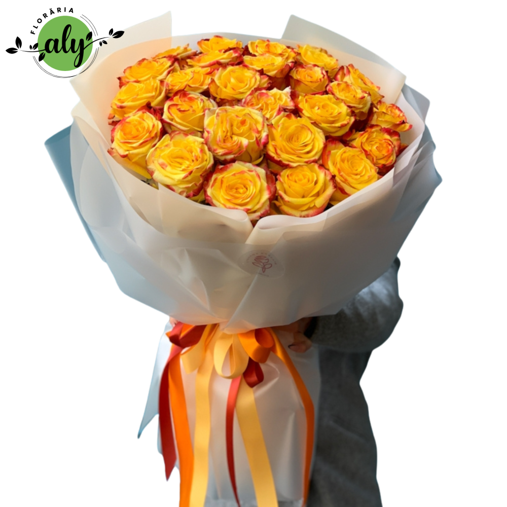 Buchet trandafiri portocalii [1]