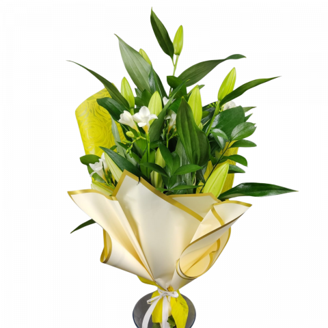 BUCHETE CRINI - Buchet Crin imperial și frezii albe