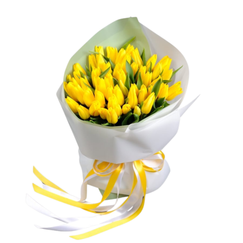 BUCHETE MARI - Buchet cu lalele galbene