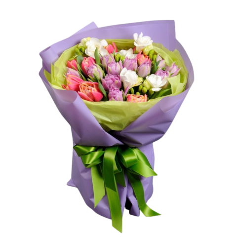 Buchet cu lalele și frezii [1]