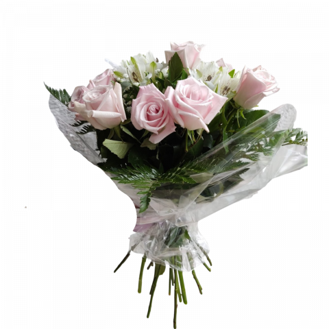 Buchet cu trandafiri roz pudrat [1]