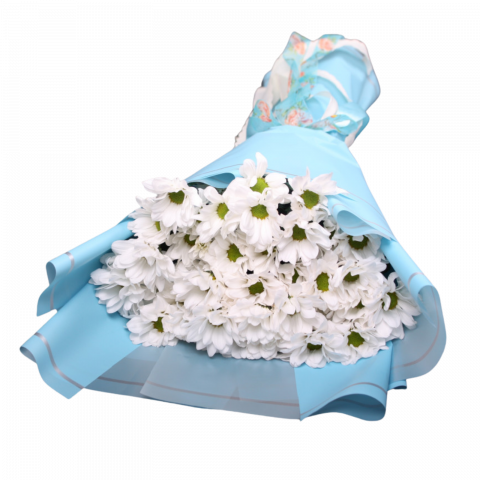 Buchet de crizanteme albe [2]
