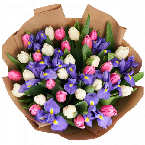BUCHETE IRISI - Buchet DeLuxe Lalale și Iriși