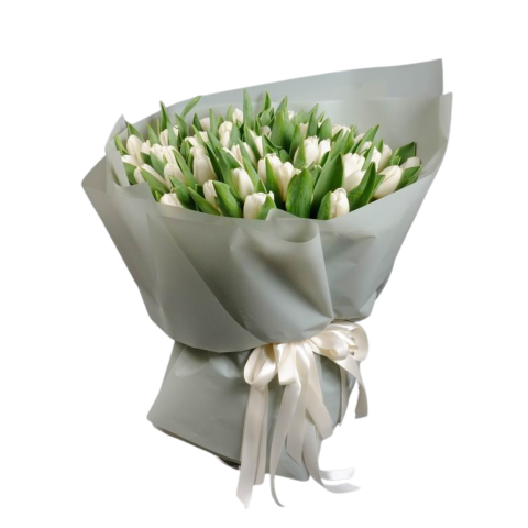 Buchet lalele albe ”Pure White” [1]
