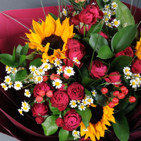 Buchet toamnă cu flori mixte [2]