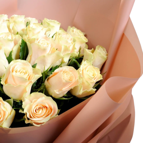Buchet trandafiri crem [1]