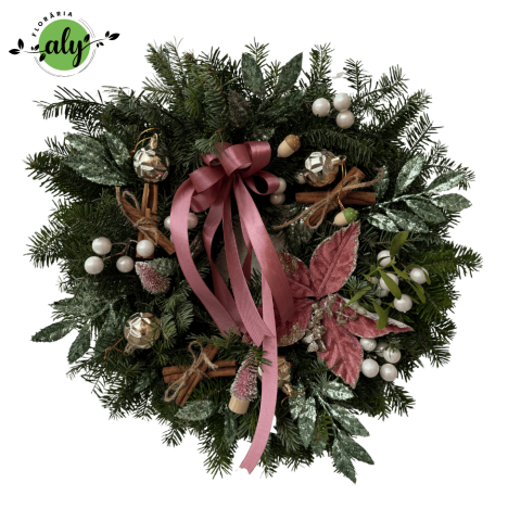 DE SEZON - Coroniță în nuanțe de lavandă, verde și auriu