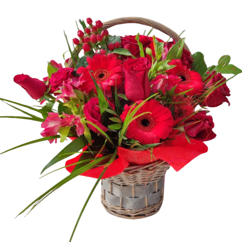 Coș mixt ”Red Flowers” [1]