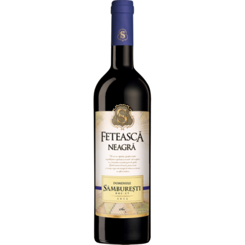 BĂUTURI - VIN ROȘU SEC DOMENIILE SÂMBUREȘTI FETEASCĂ NEAGRĂ 0.75L