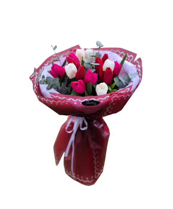 Buchet colorat cu 15 lalele [1]