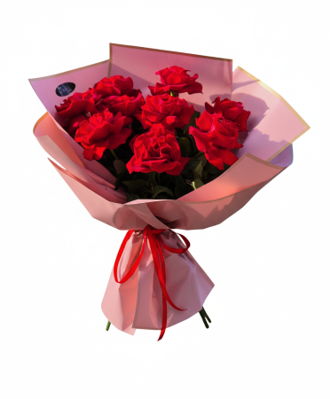 Buchete flori - Buchet cu 9 trandafiri roșii