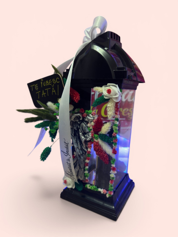 Produse Religioase - Felinar Memorial Lumină Eternă cu LED – Florăria la Cireșica