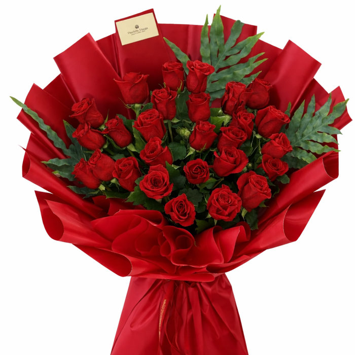 Buchet 27 trandafiri roşii [3]